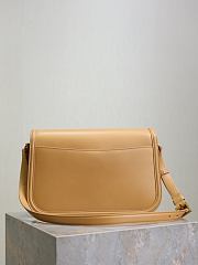 YSL Cassandra Leather Camel Bag Size 23x16x6CM - 4