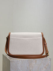 YSL Cassandra Leather Brown Bag Size 23x16x6CM - 2