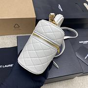 YSL Gaby Vanity White Bag Lambskin Size 18x11x6CM - 6