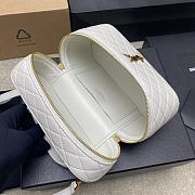 YSL Gaby Vanity White Bag Lambskin Size 18x11x6CM - 5