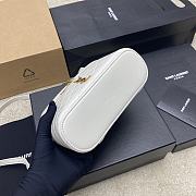 YSL Gaby Vanity White Bag Lambskin Size 18x11x6CM - 4