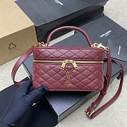 YSL Gaby Vanity Red Bag Lambskin Size 18x11x6CM - 6