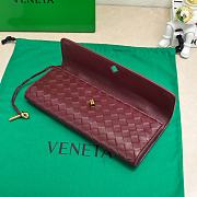 Bottega Veneta Burgundy Clutch Size 31x13x3cm - 4