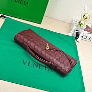 Bottega Veneta Burgundy Clutch Size 31x13x3cm - 3