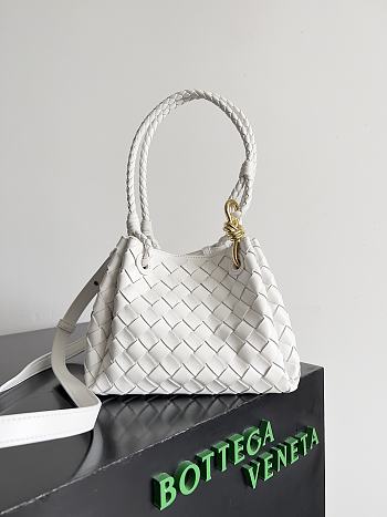 Bottega Veneta White Parachute Size 21x17x16.5cm