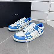 AMIRI Skel Top Low White Blue - 2