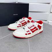 AMIRI Skel Top Low White Red - 1