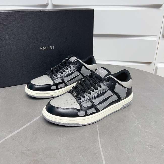 AMIRI Skel Top Low Black Grey - 1