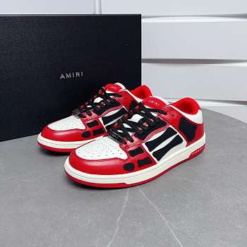 AMIRI Skel Top Low Black Red