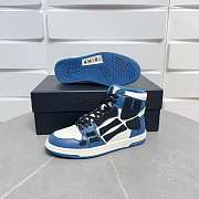 Amiri Skel Top High Top Navy Blue Sneakers - 4