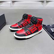 Amiri Skel Top High Top Black Red Sneakers - 4