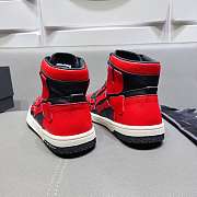 Amiri Skel Top High Top Black Red Sneakers - 3