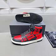 Amiri Skel Top High Top Black Red Sneakers - 2