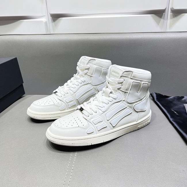 Amiri Skel Top High Top White Sneakers - 1