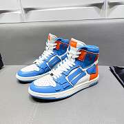 Amiri Skel Top High Top Blue Orange Sneakers - 1