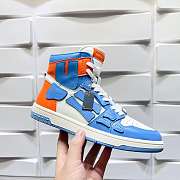 Amiri Skel Top High Top Blue Orange Sneakers - 4