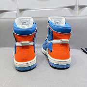 Amiri Skel Top High Top Blue Orange Sneakers - 3