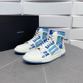 AMIRI Skel Panelled High Top Bandana Blue