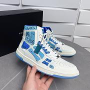 AMIRI Skel Panelled High Top Bandana Blue - 5