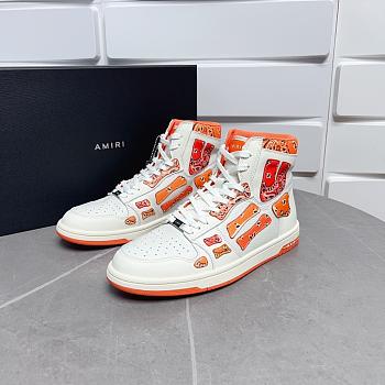 AMIRI Skel Panelled High Top Bandana Orange