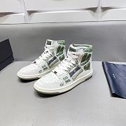 AMIRI Skel Panelled High Top Bandana Green - 1