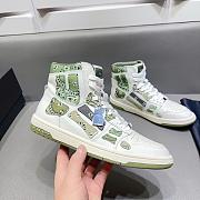 AMIRI Skel Panelled High Top Bandana Green - 6