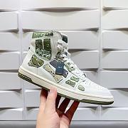 AMIRI Skel Panelled High Top Bandana Green - 5