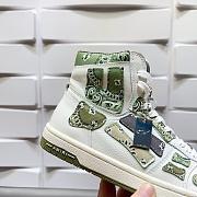 AMIRI Skel Panelled High Top Bandana Green - 4