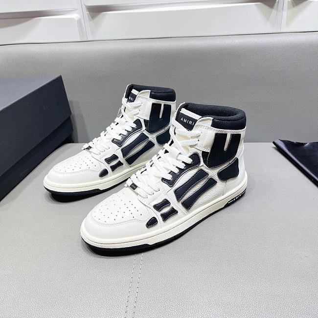 AMIRI Skel Top Hi White Black White - 1