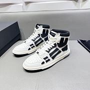 AMIRI Skel Top Hi White Black White - 1