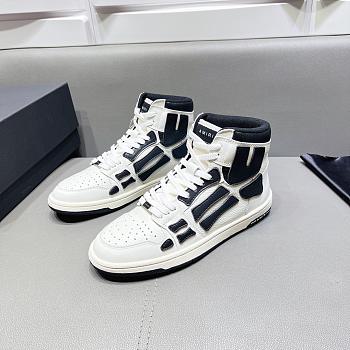 AMIRI Skel Top Hi White Black White