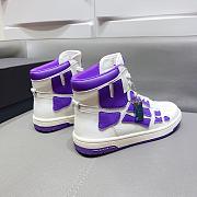 AMIRI Skel Top High White Purple - 6