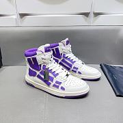 AMIRI Skel Top High White Purple - 2