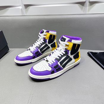 AMIRI Skel Top Hi Purple Gold Black White
