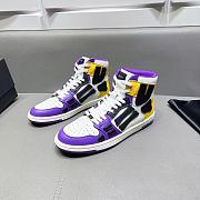 AMIRI Skel Top Hi Purple Gold Black White - 2