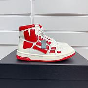 AMIRI Skel Top High White Red - 4