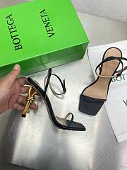 Bottega Veneta Ankle Strap Sandals Leather Black 85mm - 2