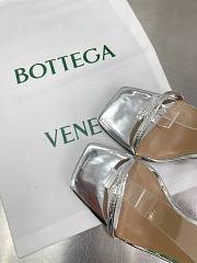 Bottega Veneta Ankle Strap Sandals Leather Silver 85mm - 2