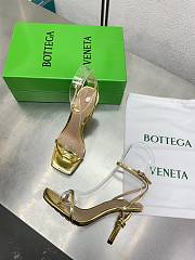 Bottega Veneta Ankle Strap Sandals Leather Gold 85mm - 3