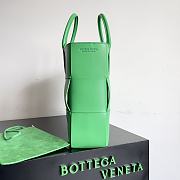 Bottega Veneta Arco Intrecciato Leather Green Tote Bag 38x10x28CM - 2