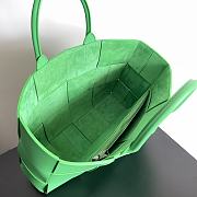 Bottega Veneta Arco Intrecciato Leather Green Tote Bag 38x10x28CM - 6
