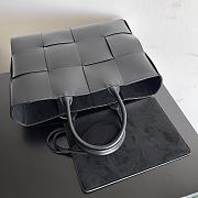 Bottega Veneta Arco Intrecciato Leather Black Tote Bag 38x10x28CM - 5