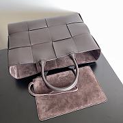 Bottega Veneta Arco Intrecciato Leather Brown Tote Bag 38x10x28CM - 2