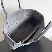Bottega Veneta Arco Intrecciato Leather Grey Tote Bag 38x10x28CM - 3