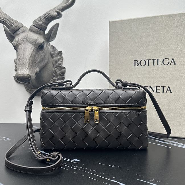 Bottega Veneta Bang Bang Vanity Case Black Size 22×12.5×5cm - 1