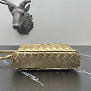 Bottega Veneta Bang Bang Vanity Case Gold Size 22×12.5×5cm - 5