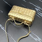 Bottega Veneta Bang Bang Vanity Case Gold Size 22×12.5×5cm - 3