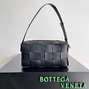 Bottega Veneta Brick Cassette Black Bag Size 24x14x10CM - 1