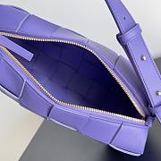 Bottega Veneta Brick Cassette Purple Bag Size 24x14x10CM - 4