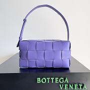Bottega Veneta Brick Cassette Purple Bag Size 24x14x10CM - 2